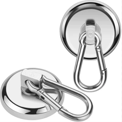 Snúandi klifurkarabínu með neodymium segulkrók
